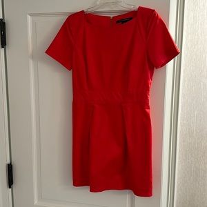 French Connection orange dress